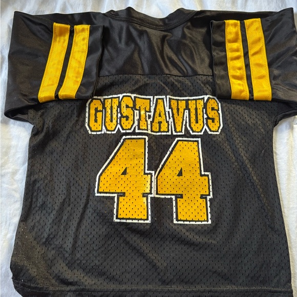 Gustavus Adolphus College Black and Yellow Sports Jersey 3T - Picture 3 of 5